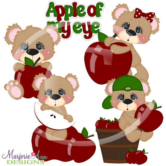 Charlie & JoJo Apple Of My Eye SVG Cutting Files + Clipart - Click Image to Close